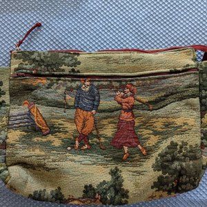 Vintage Tapestry Golf Clutch